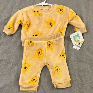 Disney Baby Cream and Yellow Winnie the Pooh Outfit